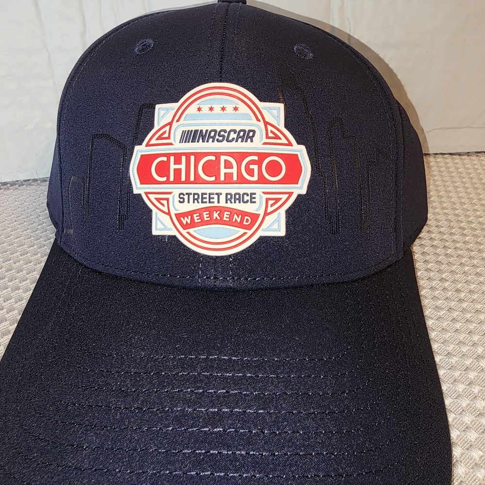 NASCAR Chicago Street Race Navy Hat | Adjustable Cap Racing Fan Gear